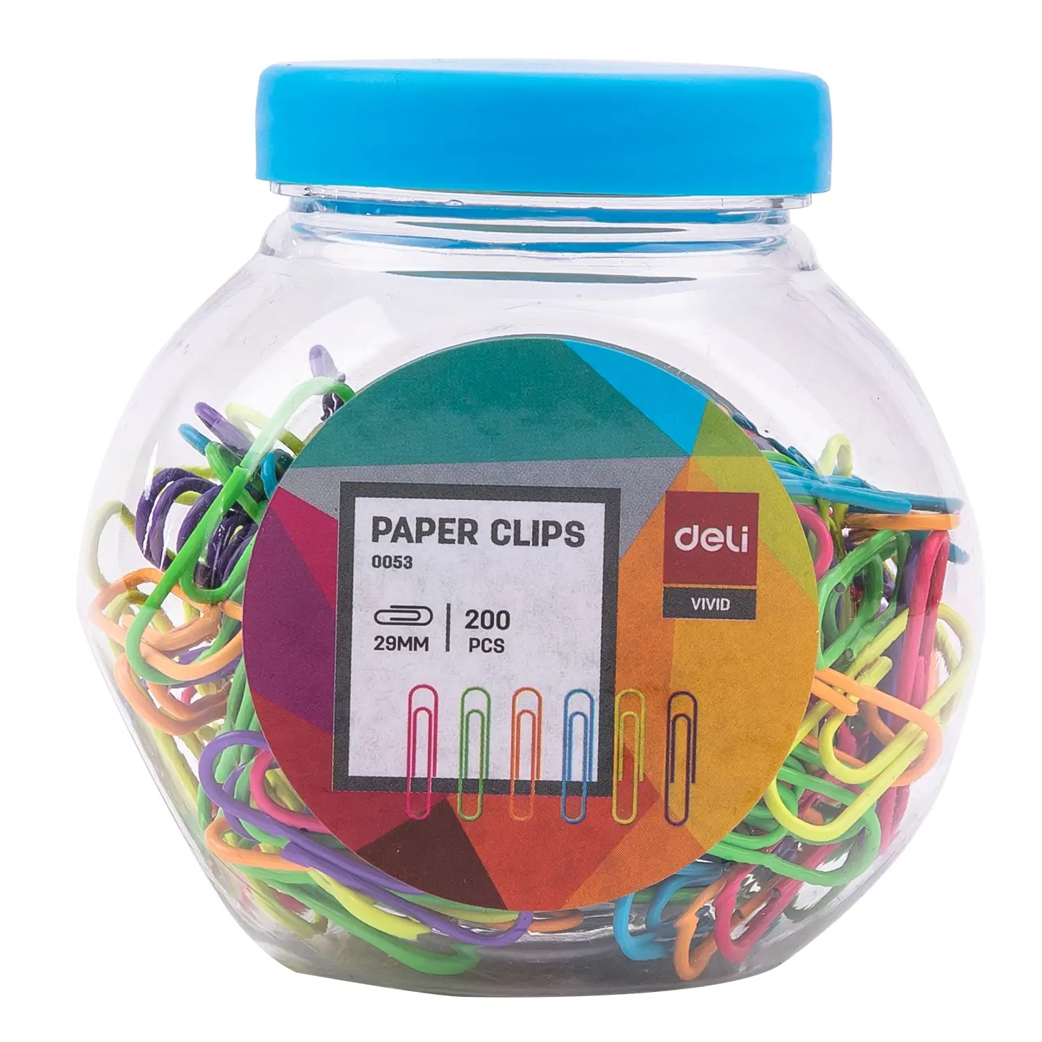 Clips Vivid 29 mm Tube x 200 pcs # 3 Colorres surtidos - Imagen 3
