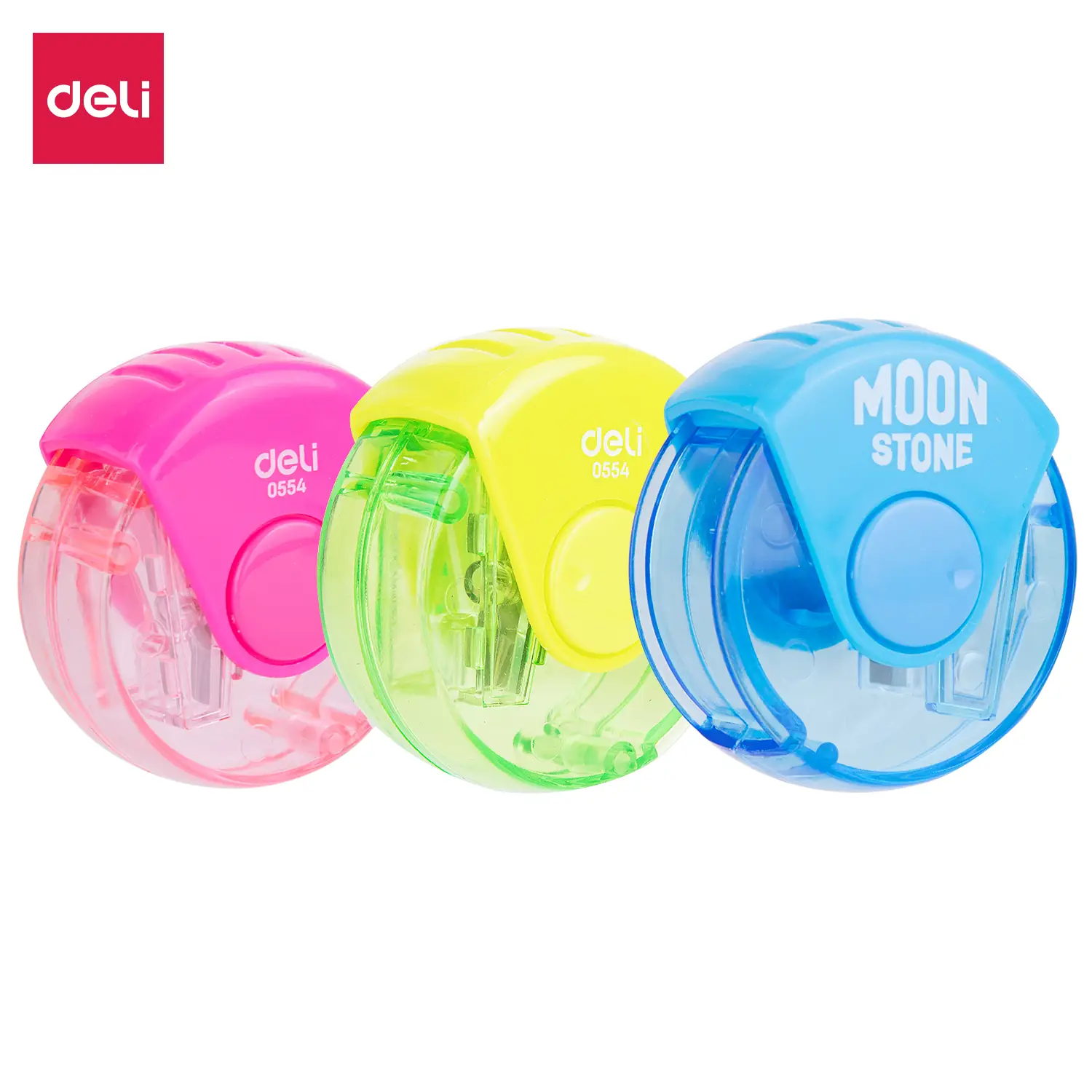 Sacapuntas MOON STONE con recipiente - Blister x 1