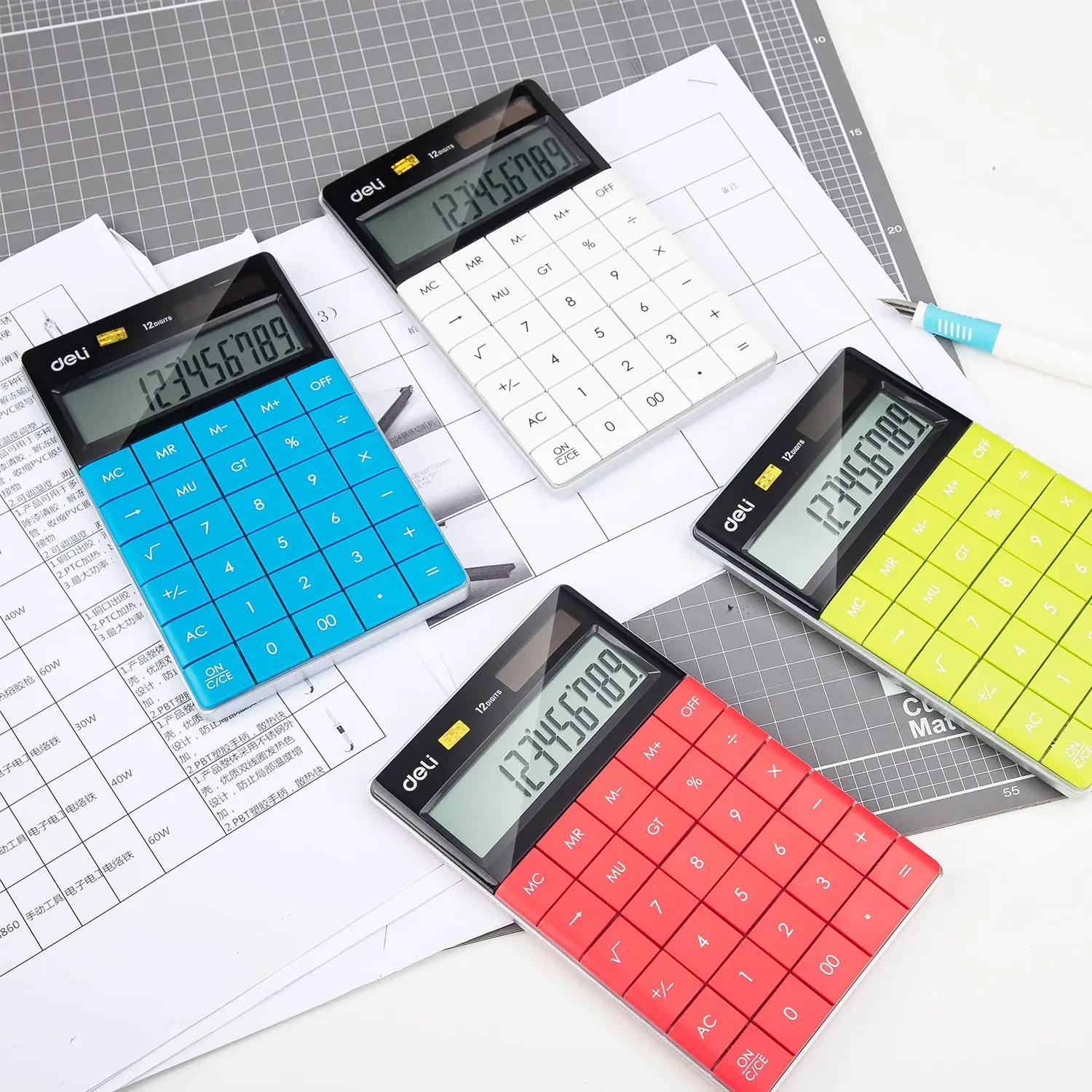 Calculadora Touch 12 Digitos Blanco - Imagen 2