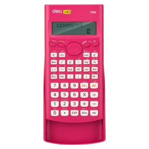 Calculadora CORE Científica 12 Díg. Con Cubierta - Rosada