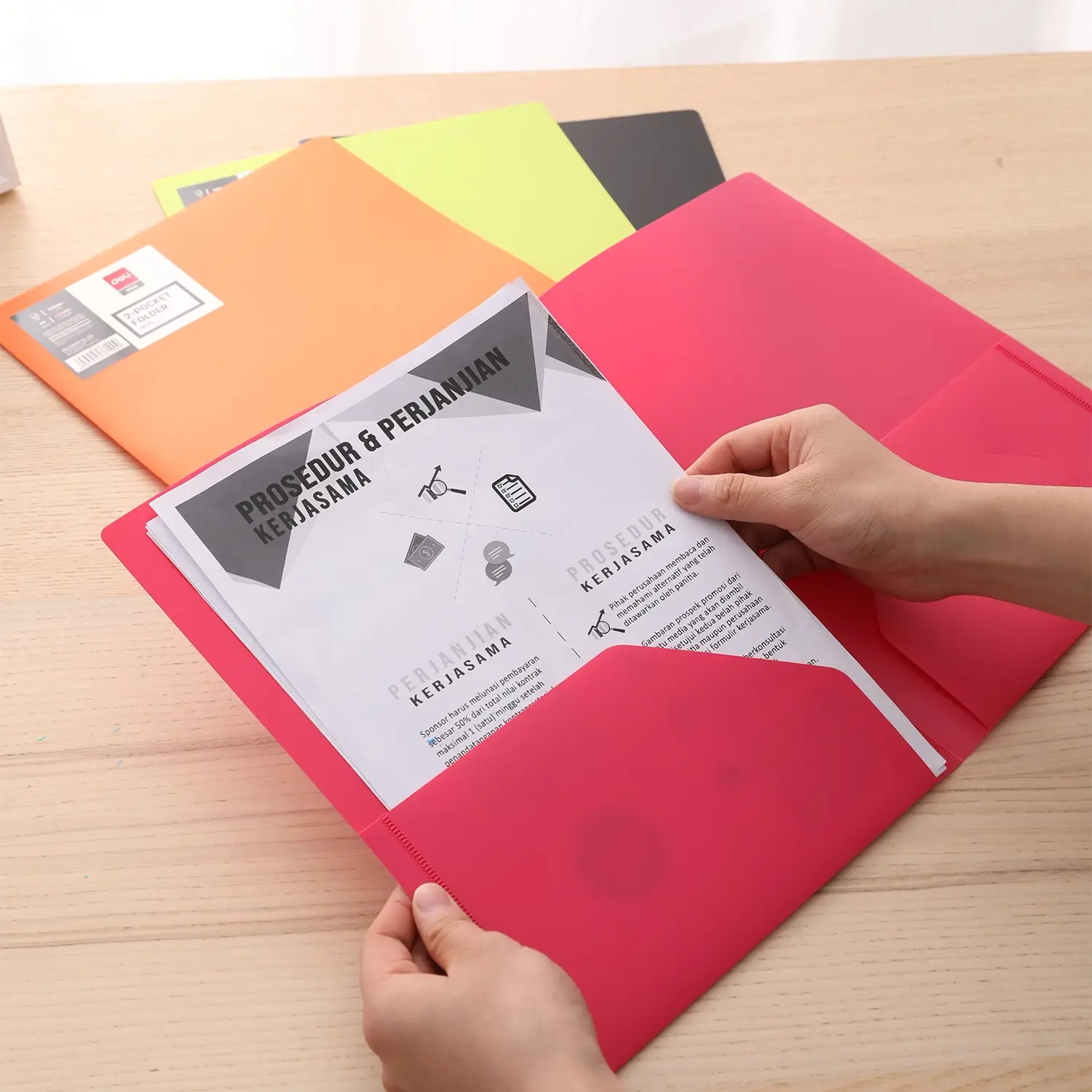 Carpeta de presentacion con solapa A4 - Colores surtidos - Imagen 5