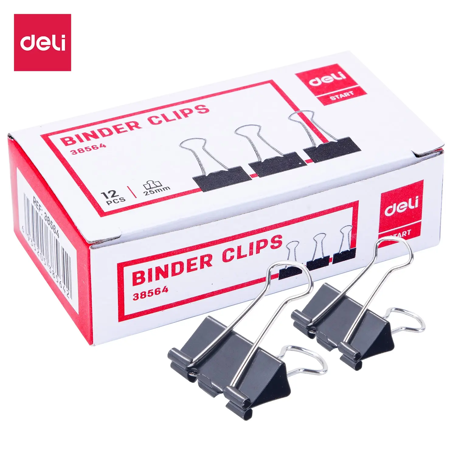 Clip Doble Negro 25mm #4