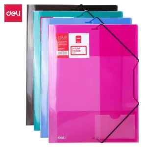 Carpeta con elastico A4 Start con tarjetero  PP colores translucidos surtidos