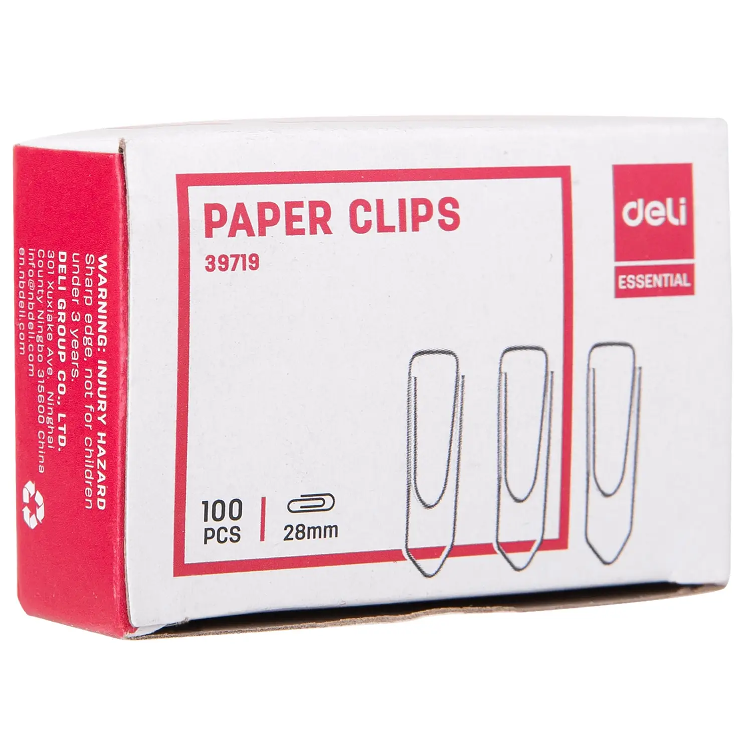 Clips Essential 28 mm 100pcs # 3 punta triangular - Imagen 2