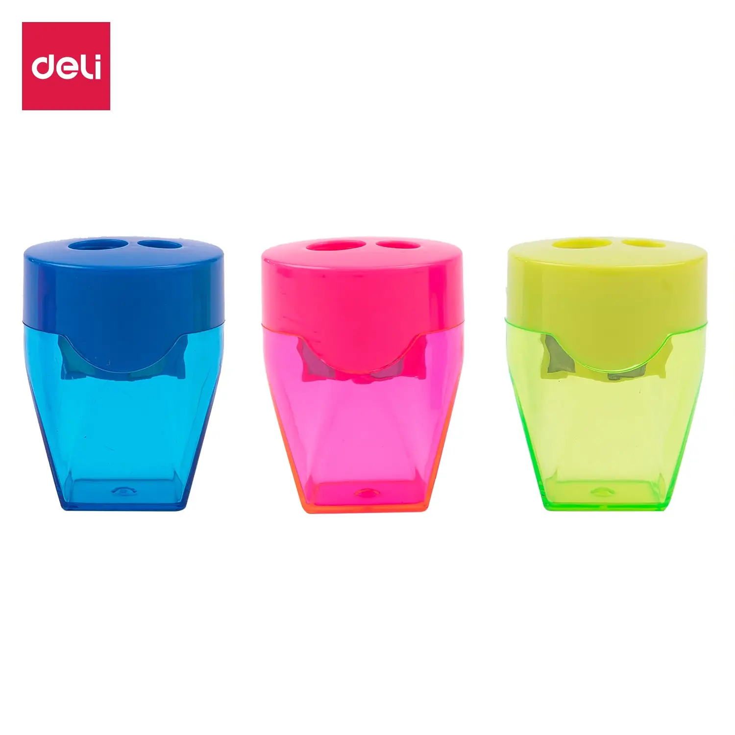 Sacapuntas Cubic con recipiente y 2 holes