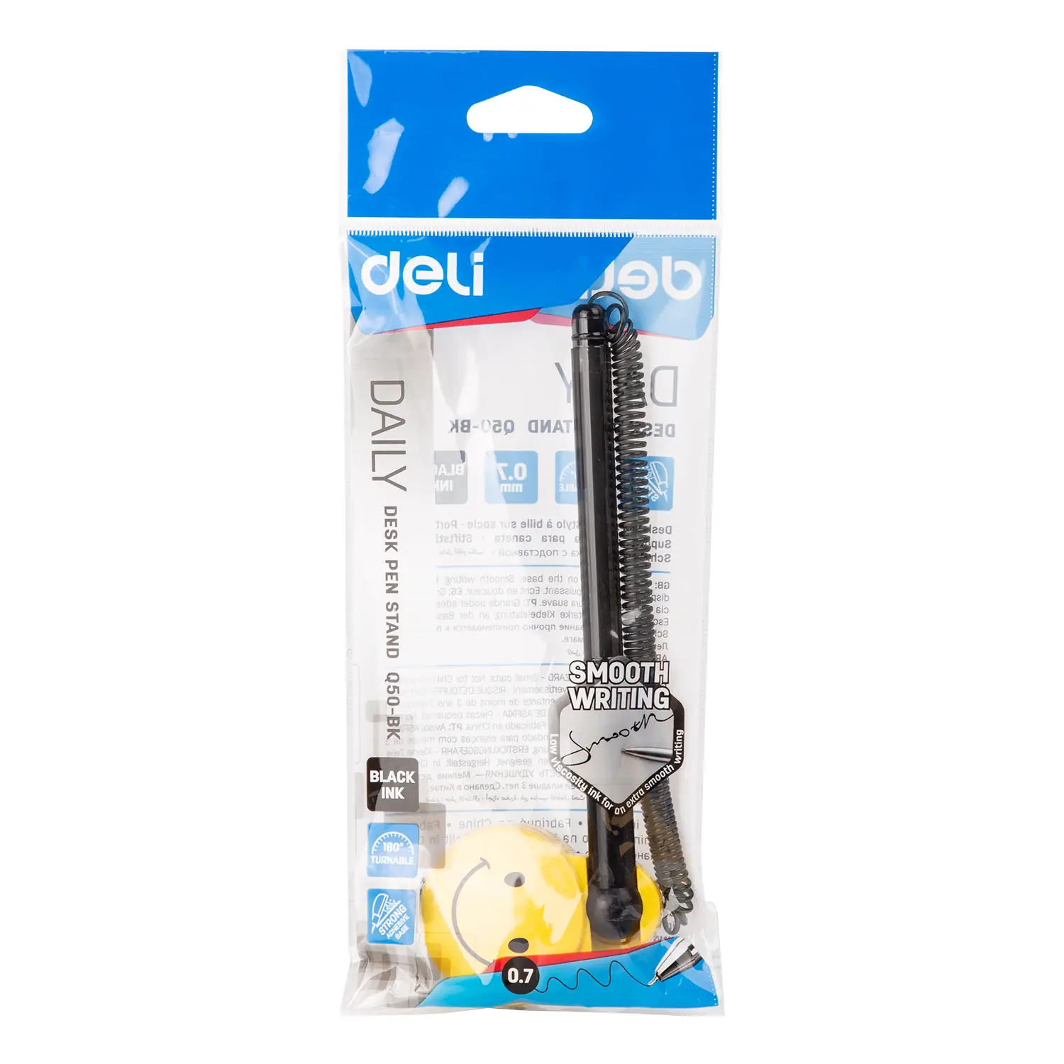 Bolígrafo Gel 0.5 mm con cordon mostrador Smile - Imagen 2