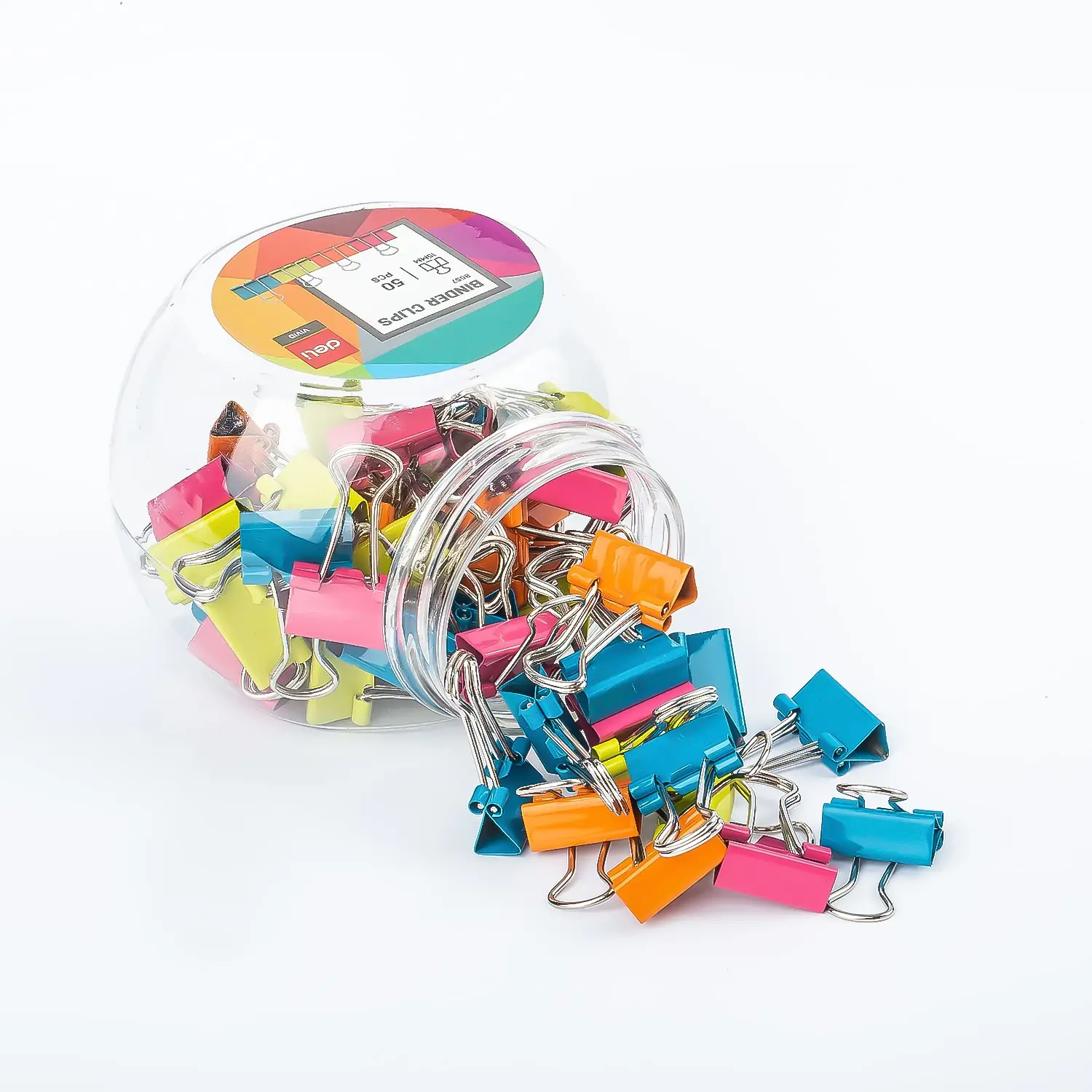 Clip Doble Vivid 15mm Pote 50 pcs - Imagen 3
