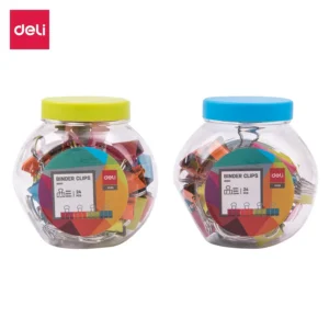 Clip Doble Vivid  Distintos Tamaño Pote 24 pcs