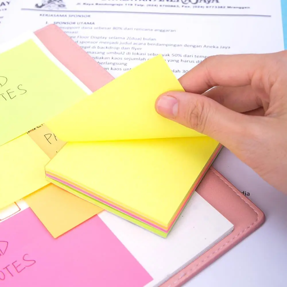 Notas Adhesivas Neon 76x76 Taco 4 x 25 Hojas - Imagen 2