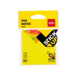 Notas Adhesivas Neon 76x76 Taco 4 x 25 Hojas