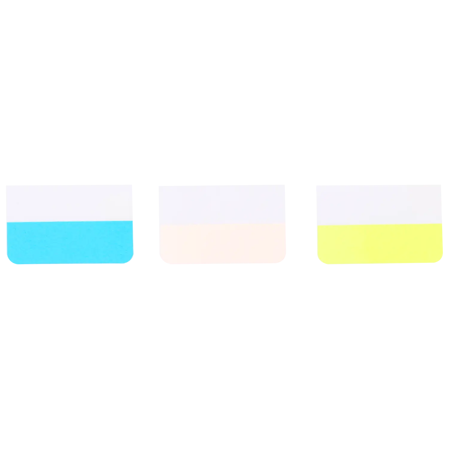 Banderitas Autoadhesivas hojas plástico + Papel 45 x 28 mm - 3 colores - Imagen 3