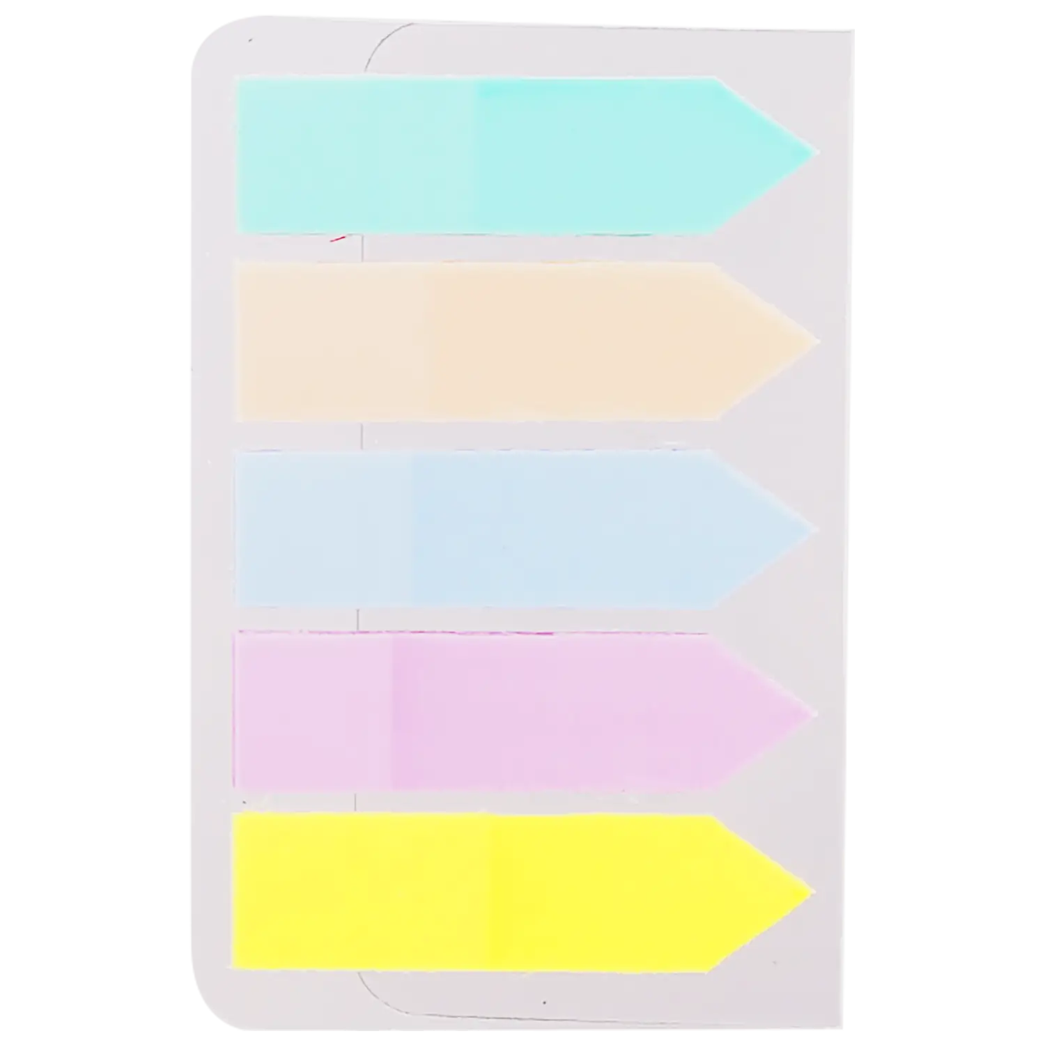 Banderitas autoadhesivas tiras de papel 43 x 11 mm - 5 colores - Imagen 3