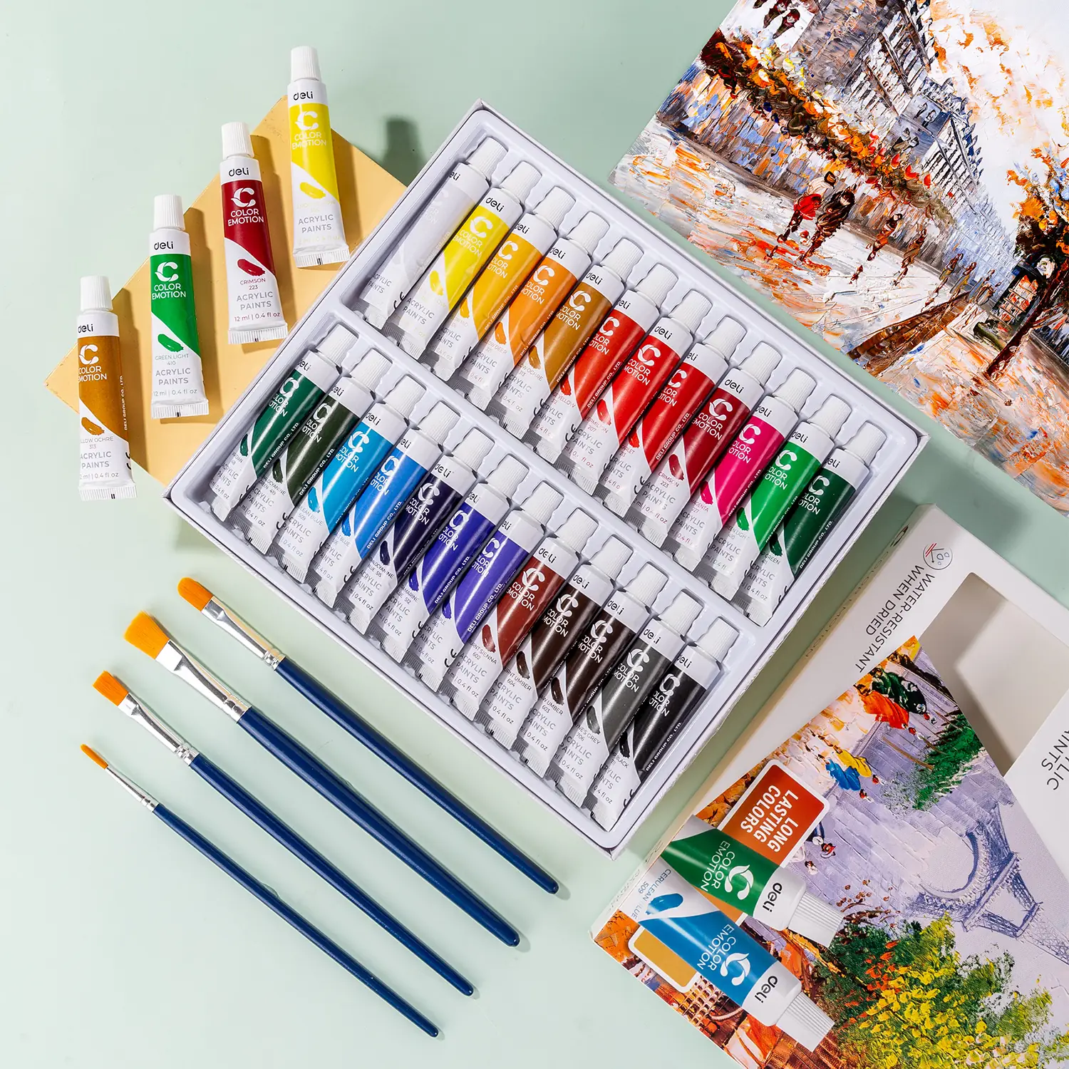 Set pintura Color Emotion ACRYLIC x 24 - 12ml - Imagen 3