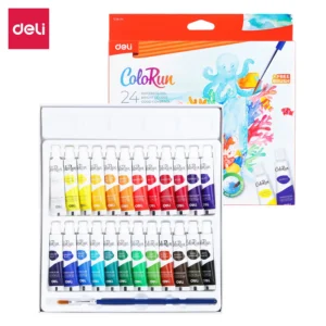 Pinturas acuarelables Color Run con pincel - 24 colores