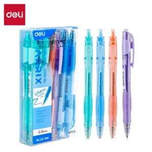 Boligrafo en gel Tinta Azul  - 0.5 mm x 12  uds