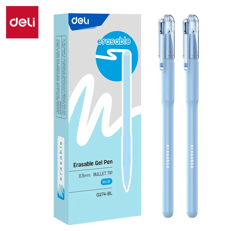 Bolígrafo Borrable con Capuchón Tinta Azul - 0.5 mm