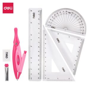 Set de Geometria con compas Pioneer  7 pcs