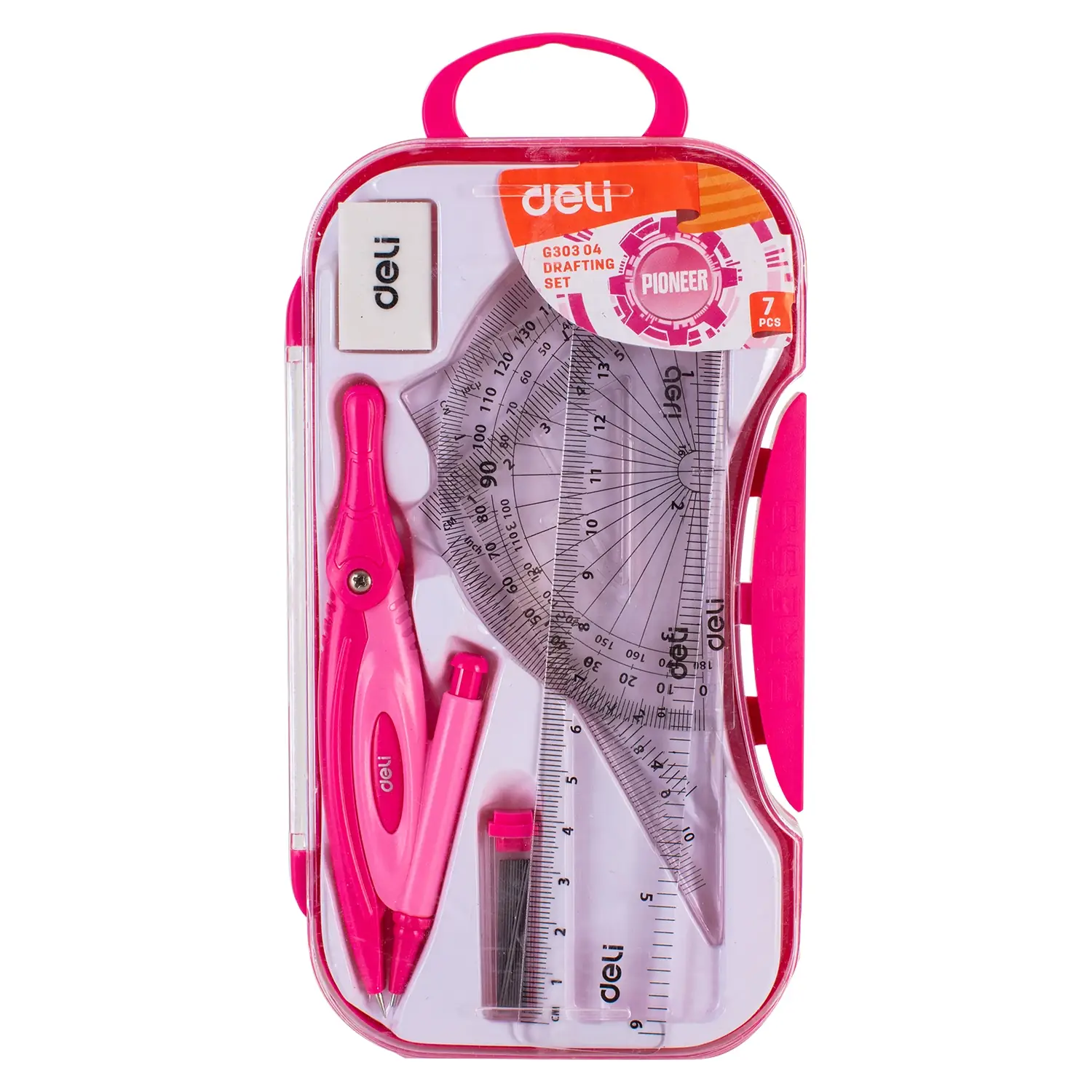 Set de Geometria con compas Pioneer 7 pcs - Imagen 2