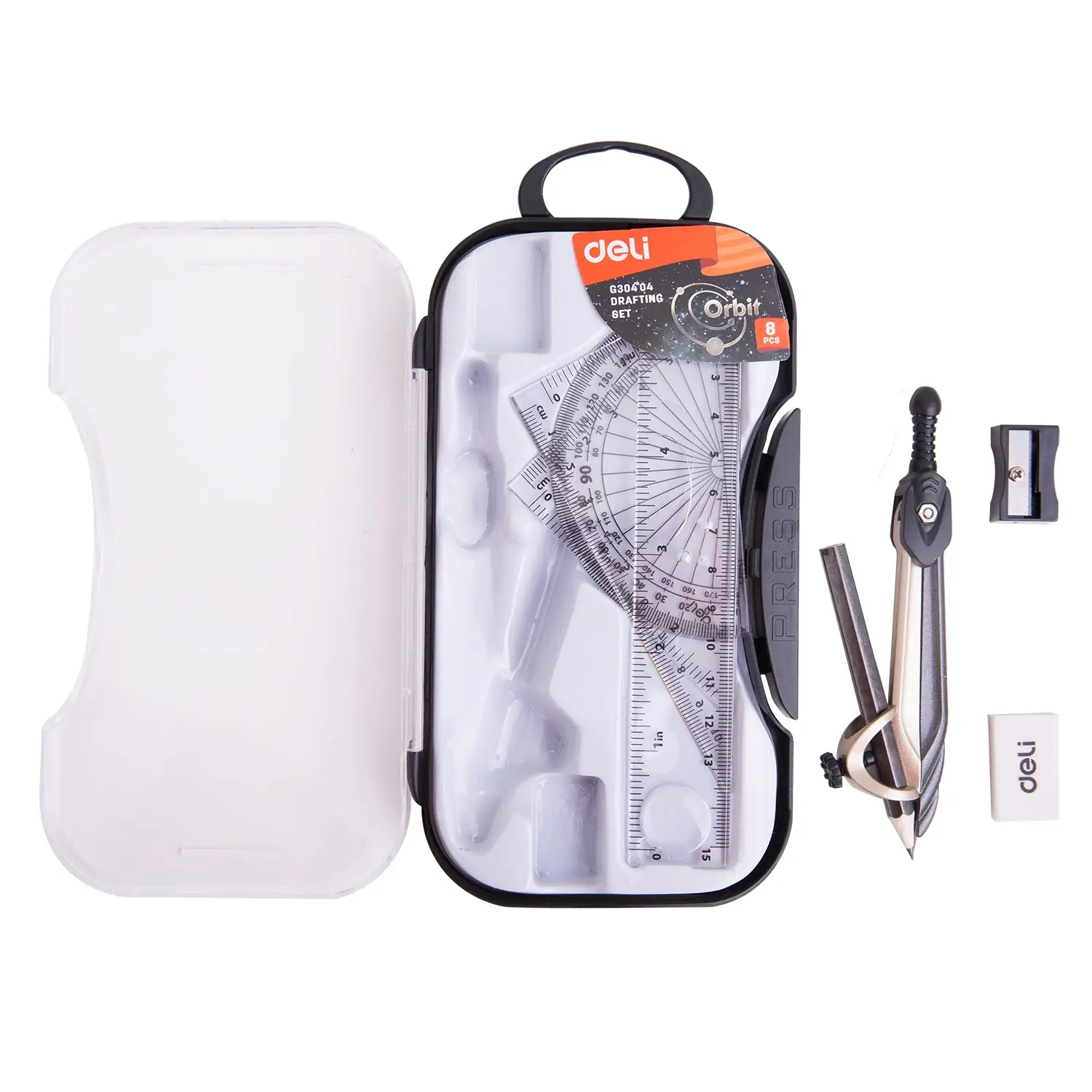 Set de Geometria con compas Orbit 8 pcs - Imagen 3