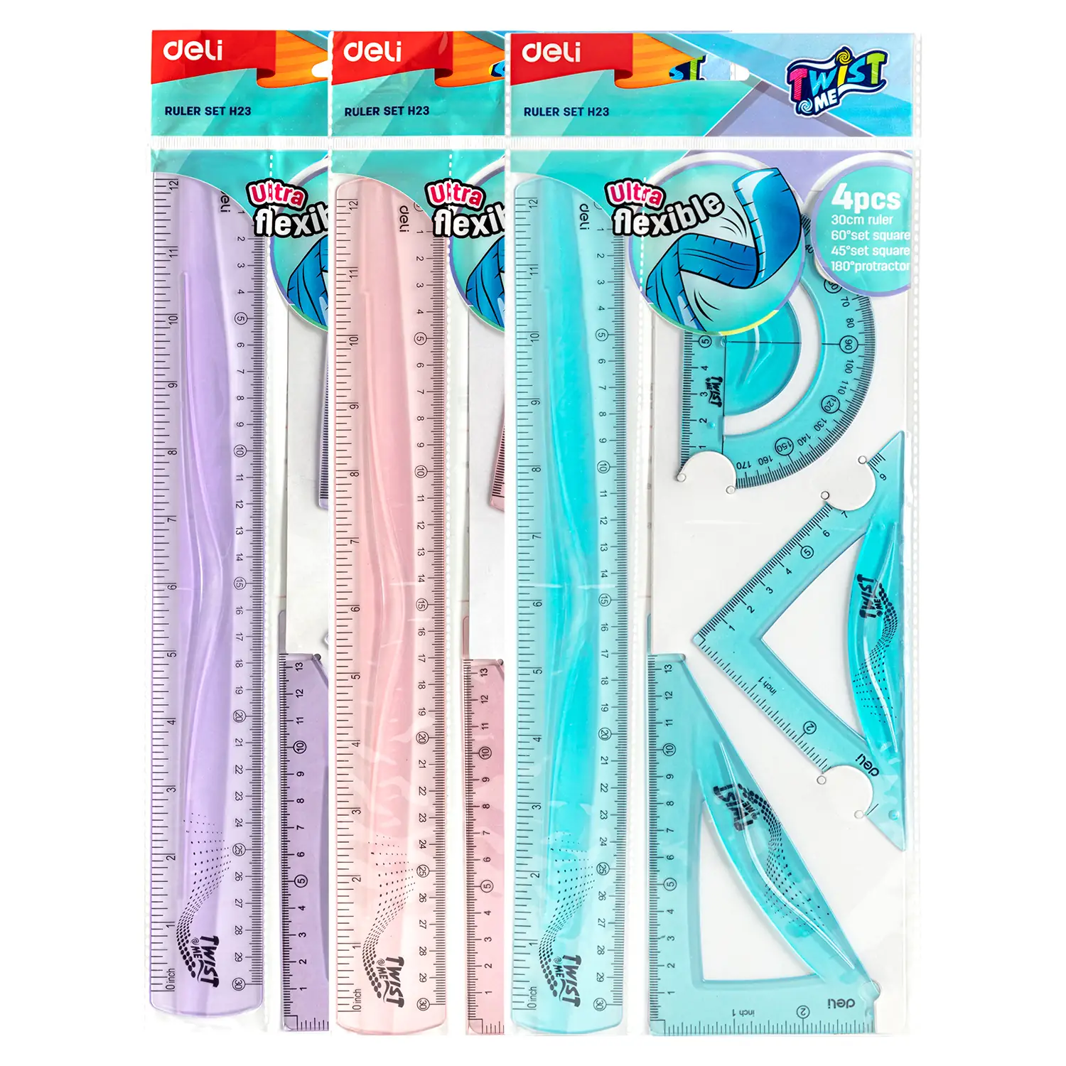 Set de Geometría Twist Me 4 pìezas