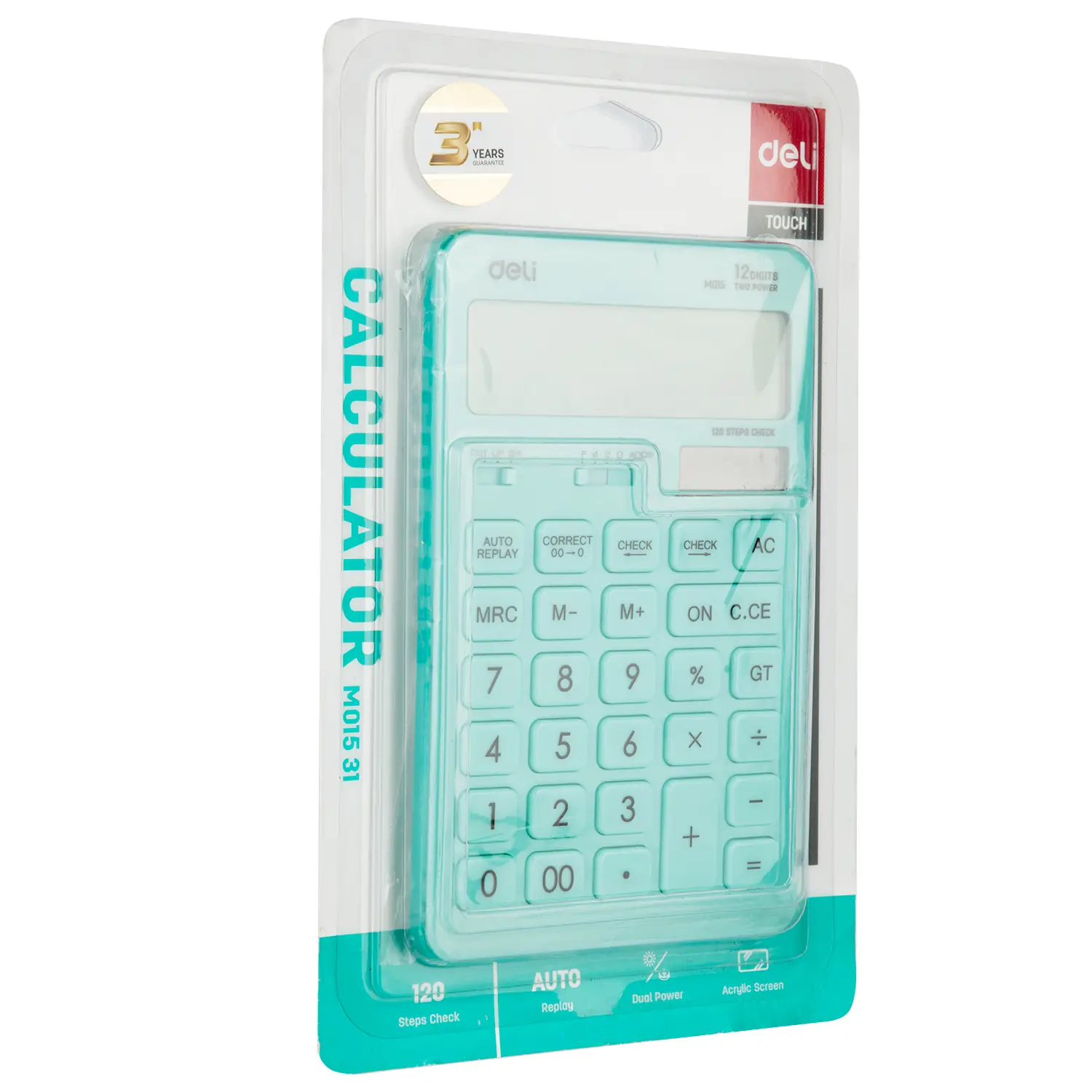 Calculadora New Touch 12 digitos Turquesa - Imagen 2