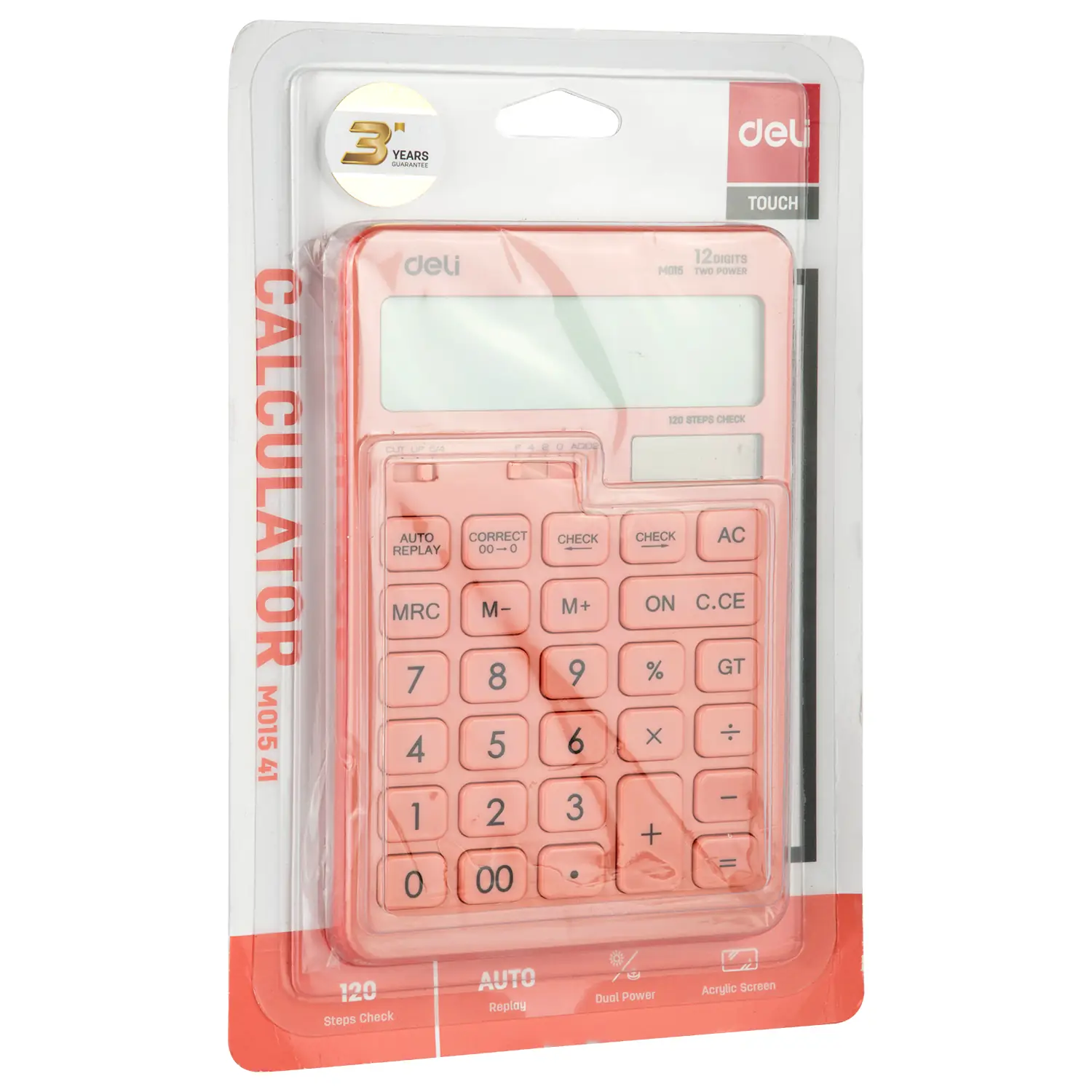 Calculadora New Touch 12 digitos Rosa - Imagen 2