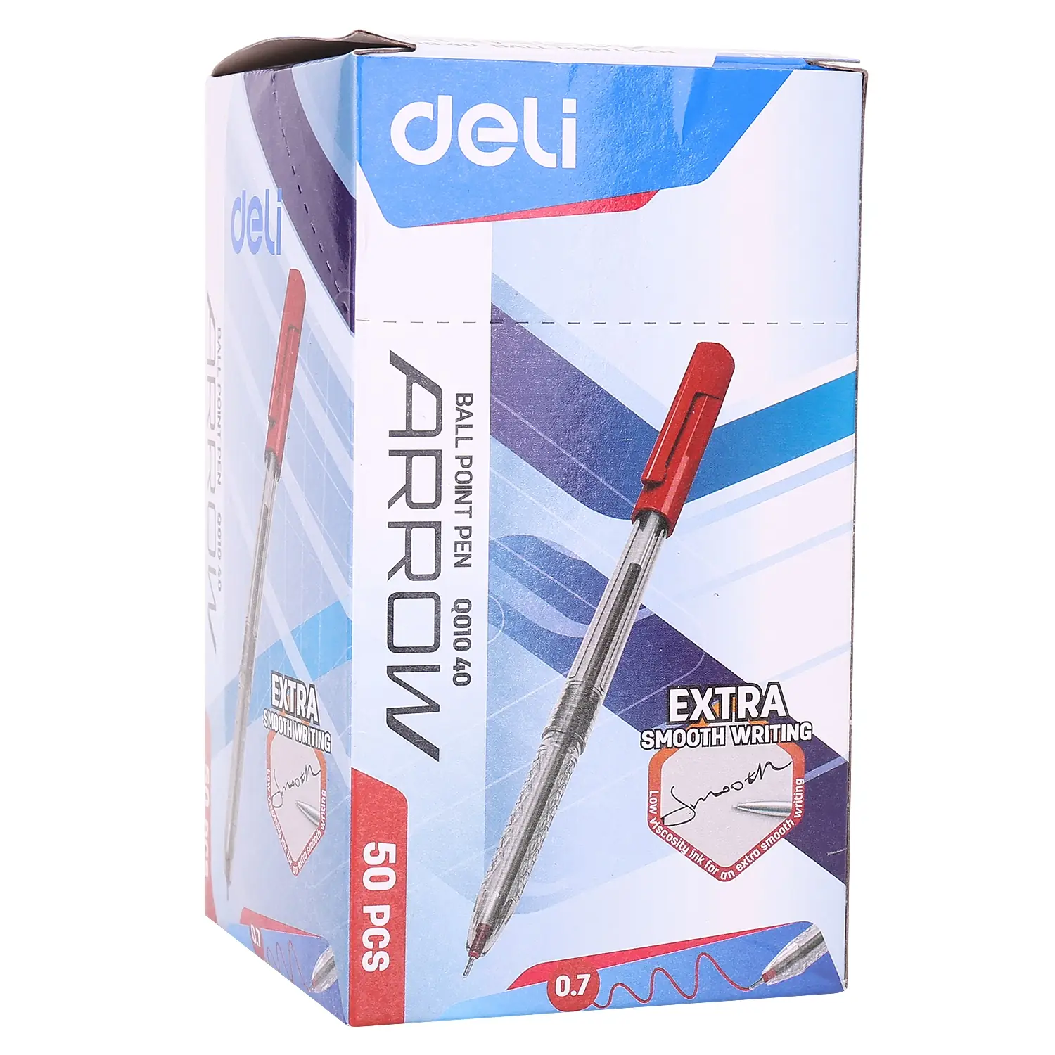 Boligrafo Arrow 0.7 mm Rojo Caja x50 - Imagen 2