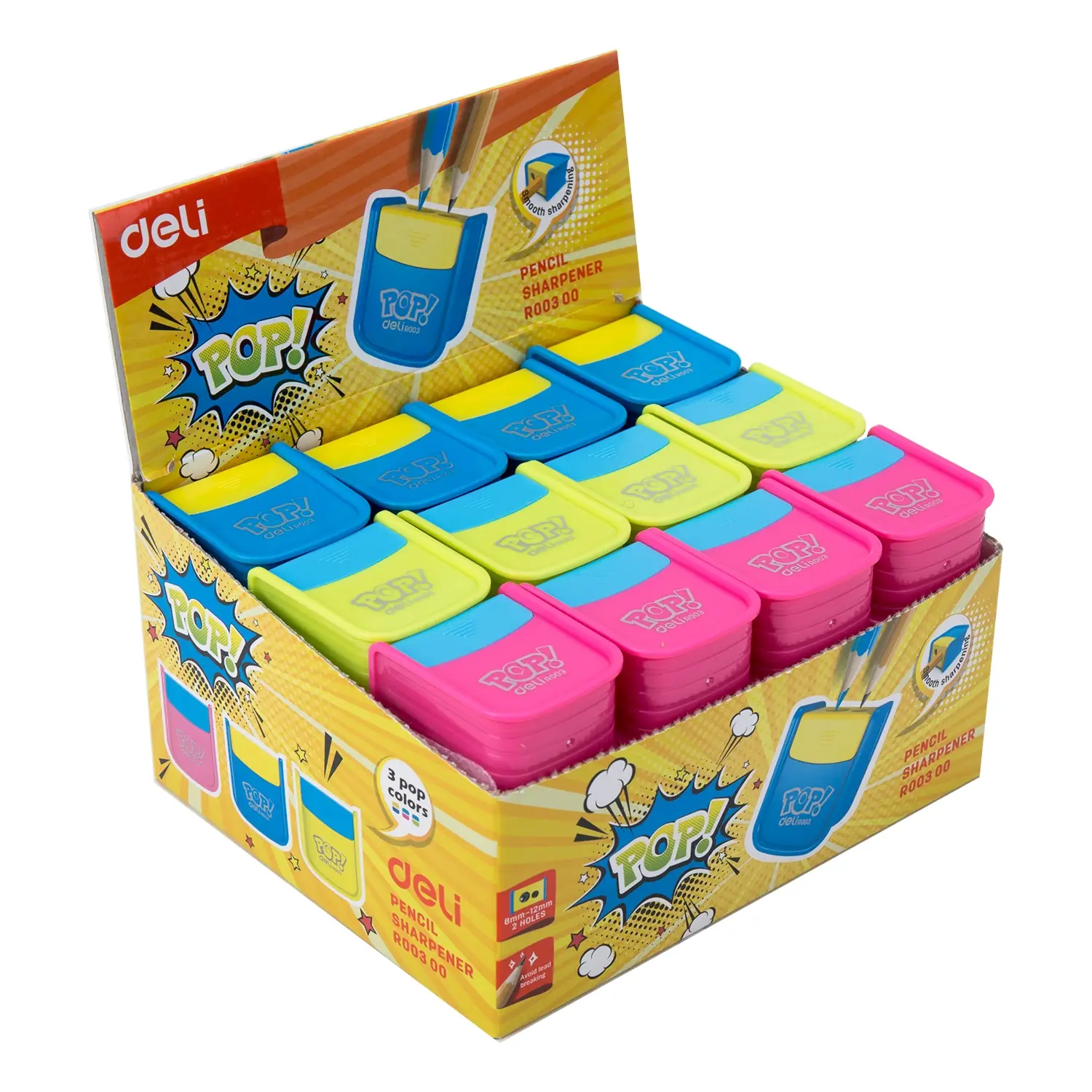 Sacapuntas POP con recipiente doble filo - Imagen 2