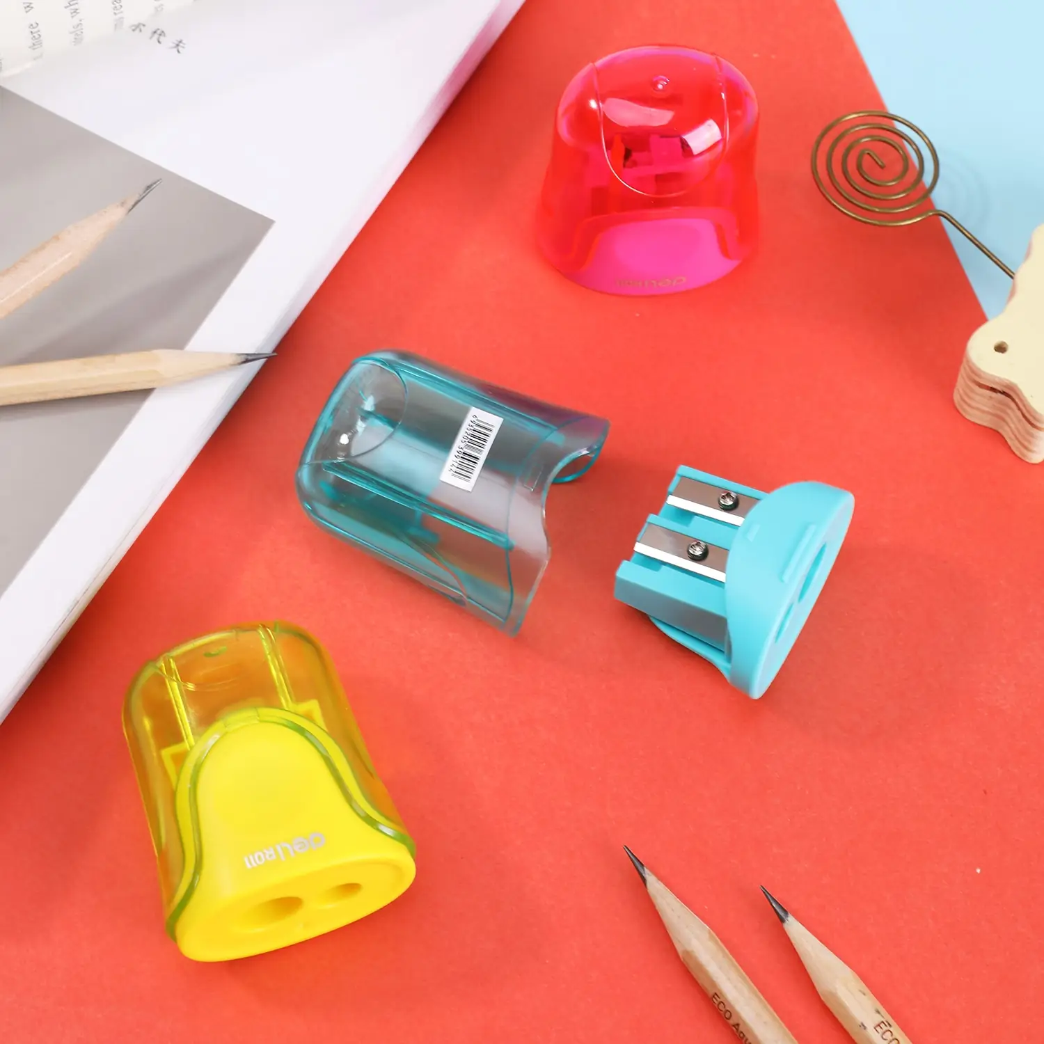 Sacapuntas U-Touch 2 holes con recipiente - Imagen 4