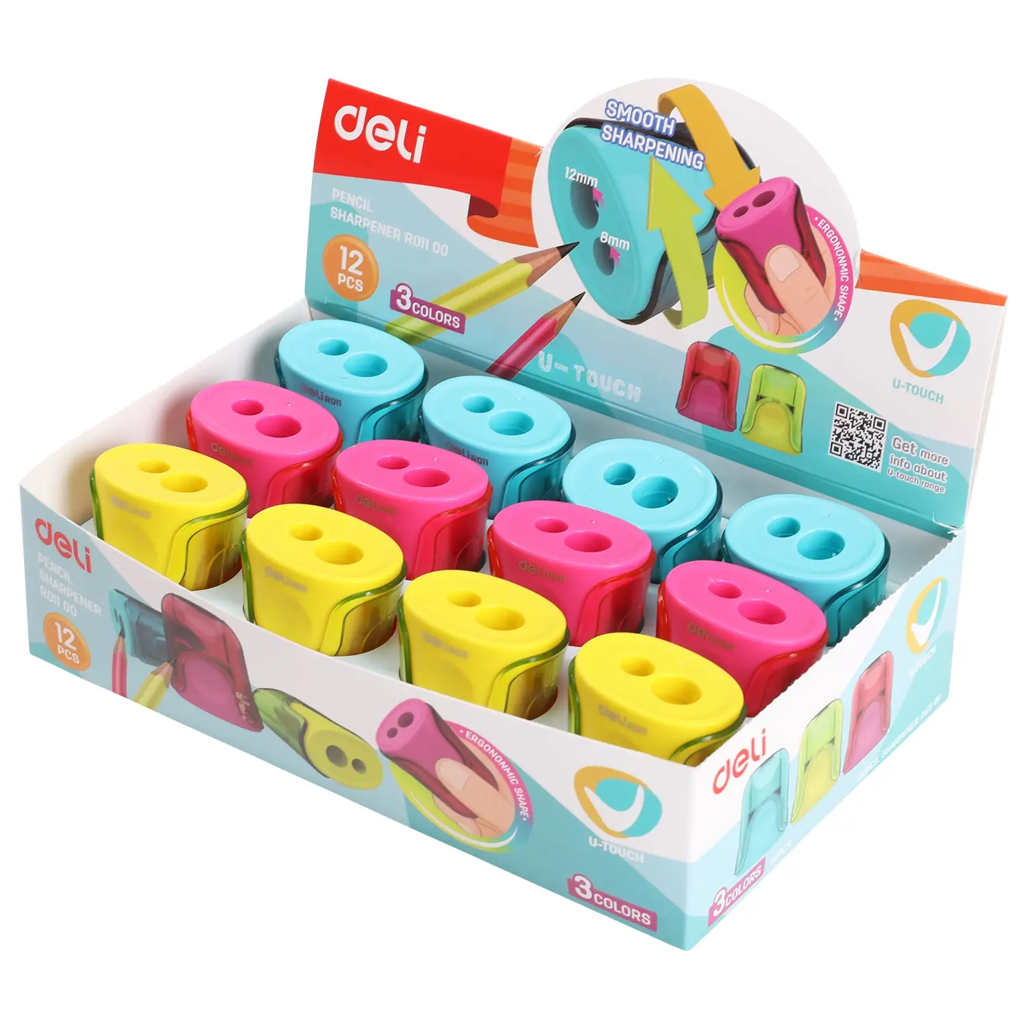 Sacapuntas U-Touch 2 holes con recipiente - Imagen 2