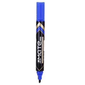 Marcador Permanente Mate punta biselada Azul