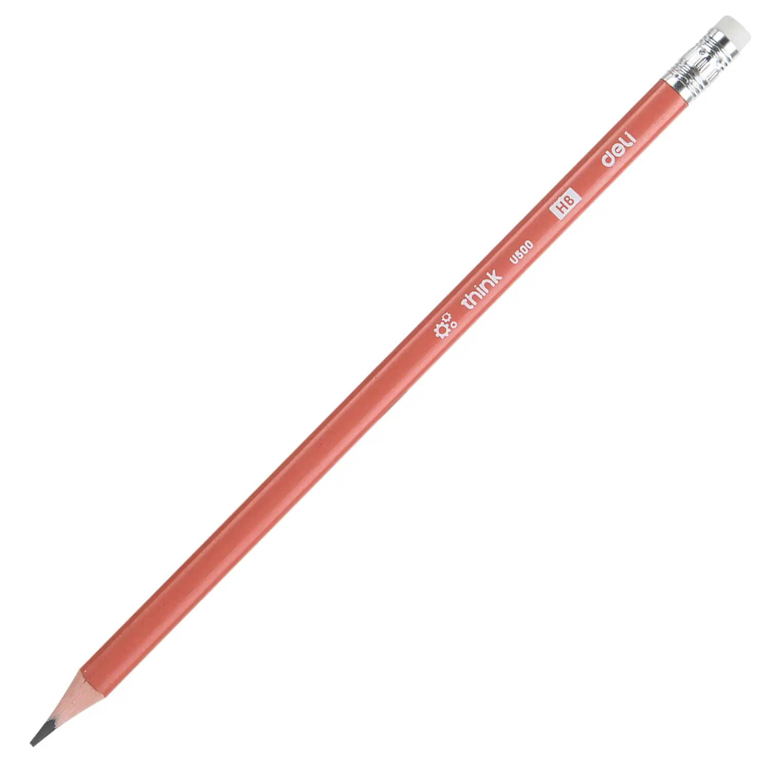 Lapiz Negro Grafito Eco Think con goma HB triang x 12 - Imagen 3