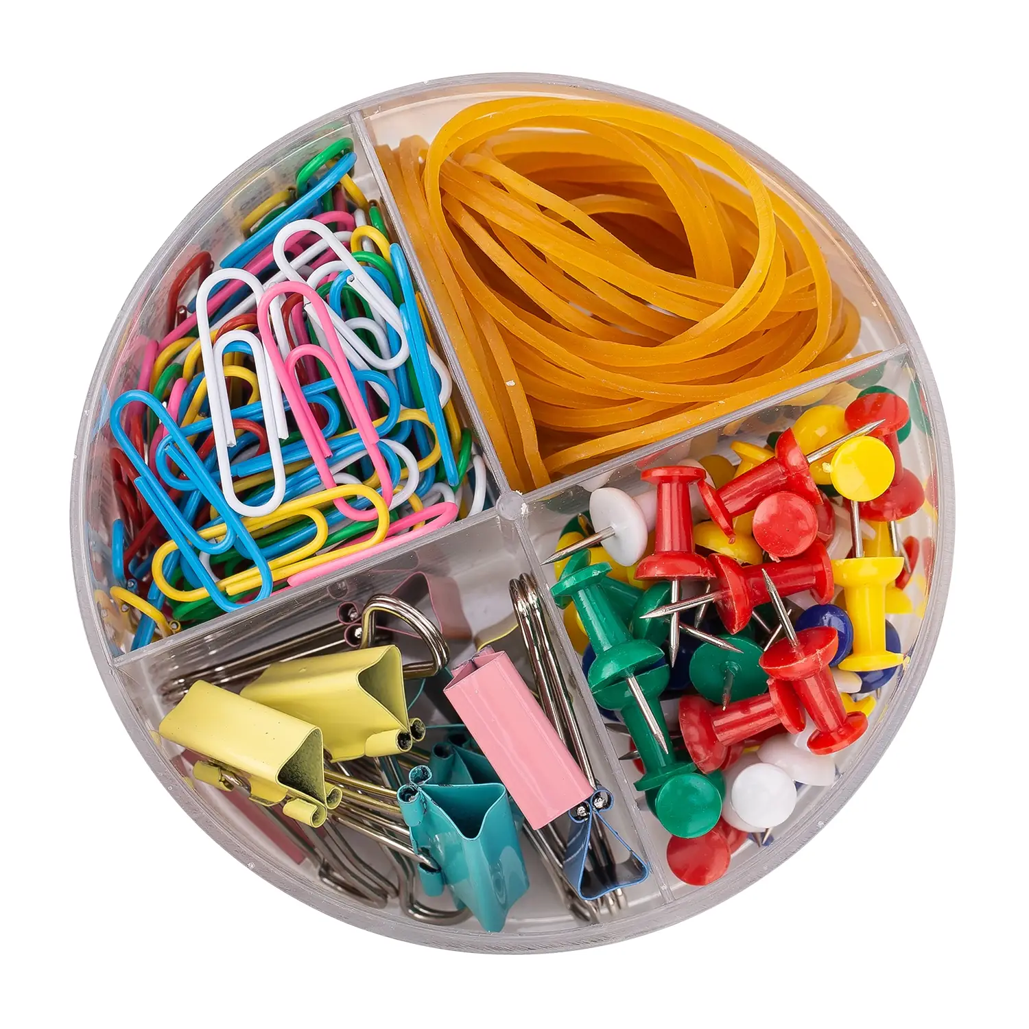 Set Escritorio Vivid (Clips, Pins, bandas elasticas, doble clips ) - Imagen 5