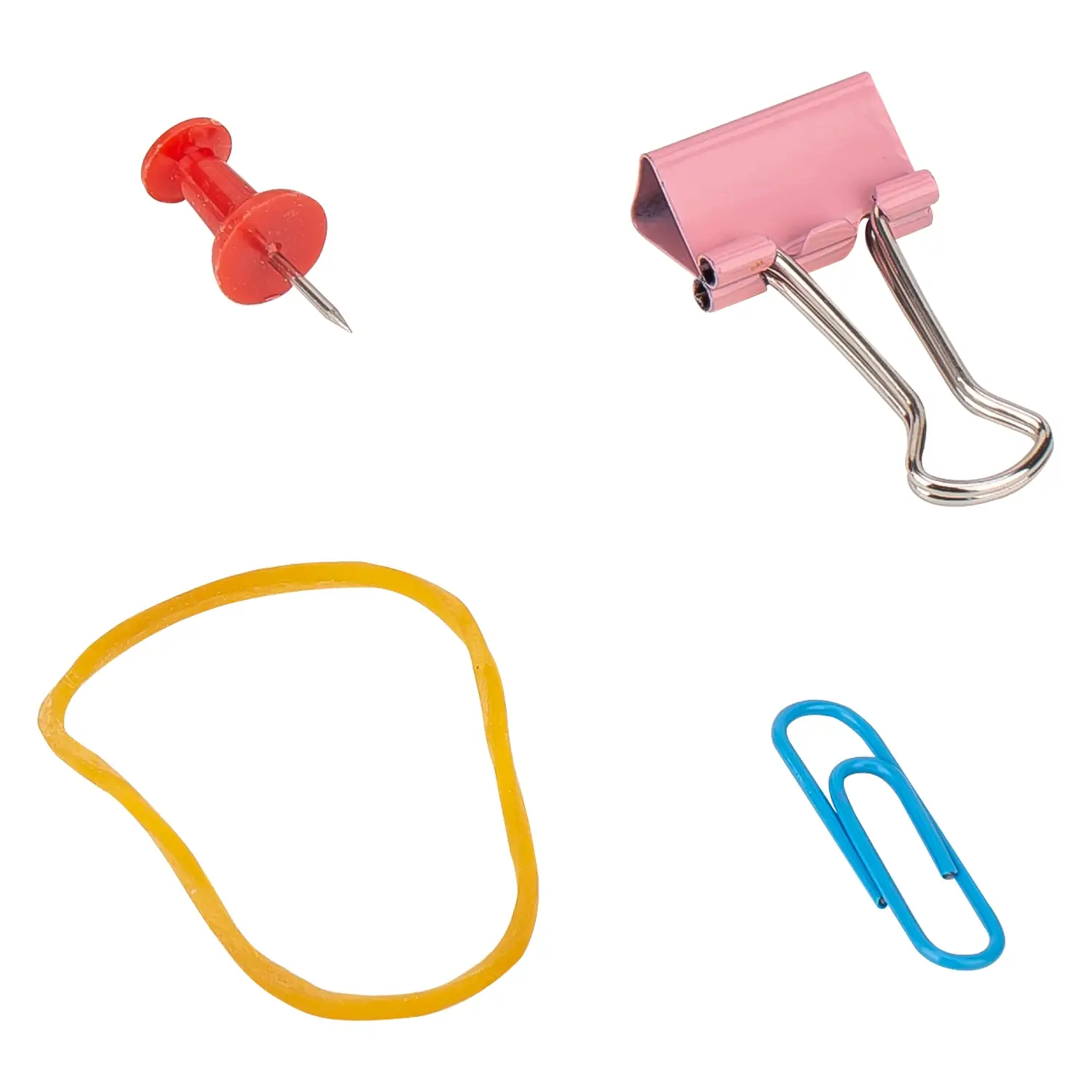 Set Escritorio Vivid (Clips, Pins, bandas elasticas, doble clips ) - Imagen 4