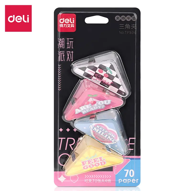 Set de Clips TRENDY PARTY triangular x 4