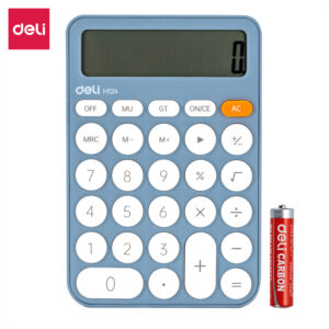 Calculadora DELI en caja azul